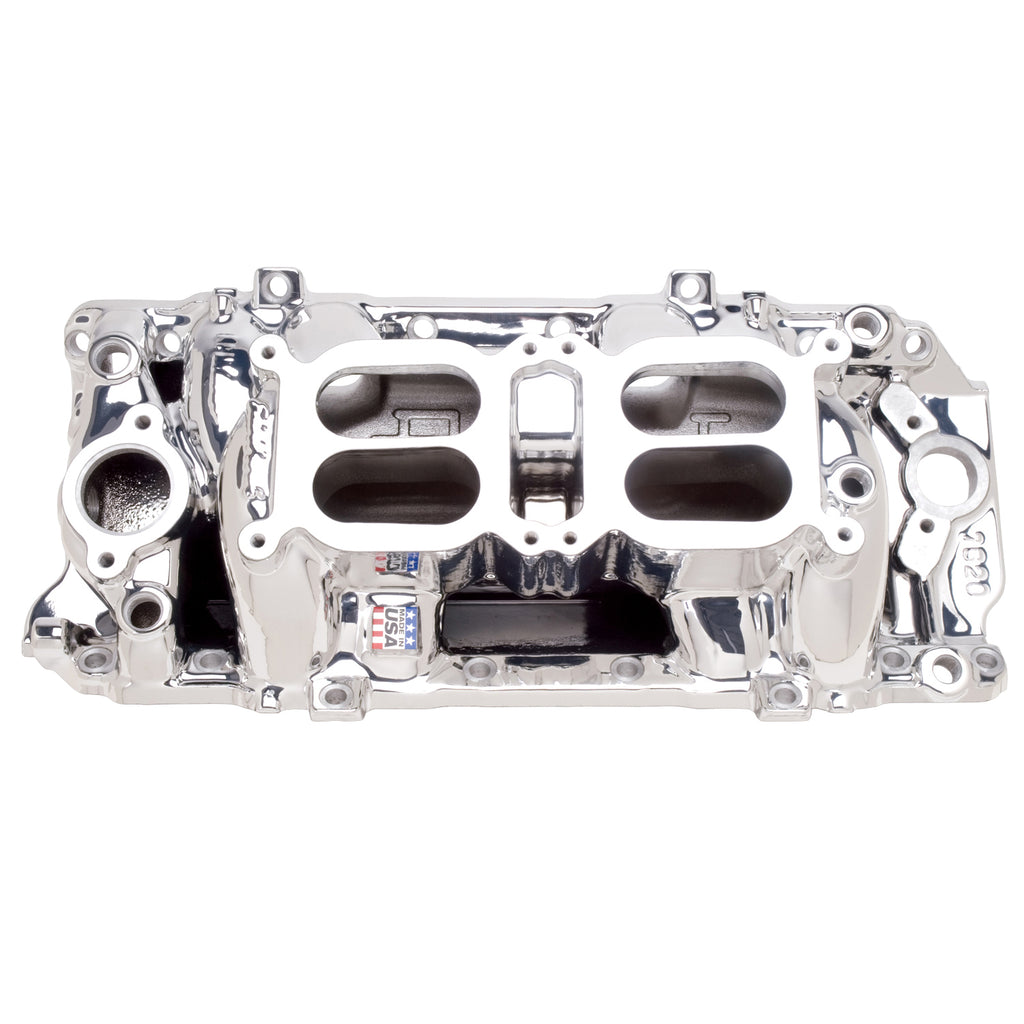Edelbrock 75204 Engine Intake Manifold for Select Chevrolet Bel Air, Chevrolet Biscayne, Chevrolet Blazer, Chevrolet Brookwood, Chevrolet C10, Chevrolet C10 Pickup, Chevrolet C10 Suburban, Chevrolet C20, Chevrolet C20 Pickup, Chevrolet C20 Suburban,