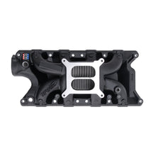 Load image into Gallery viewer, Edelbrock 75213 RPM Air-Gap Small Block Ford 302 Black Intake Manifold for Select AC Shelby Cobra, DeTomaso Mangusta, Ford 300, Ford Bronco, Ford Country Sedan, Ford Country Squire, Ford Custom, Ford Custom 500, Ford E-100 Econoline, Ford E-100 Econoline