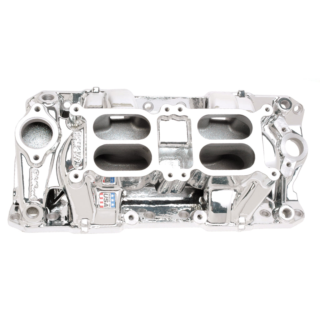 Edelbrock 75254 Engine Intake Manifold for Select Avanti II, Buick Century, Buick LeSabre, Buick Regal, Buick Skylark, Checker Aerobus, Checker Deluxe, Checker Marathon, Checker Taxicab, Chevrolet 3B, Chevrolet 3C, Chevrolet 3D, Chevrolet 3E, Chevrolet