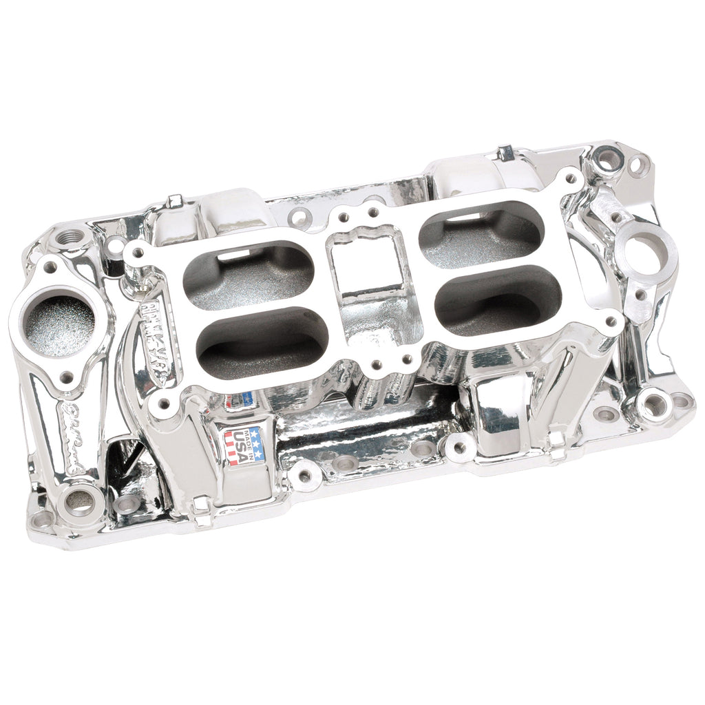 Edelbrock 75254 Engine Intake Manifold for Select Avanti II, Buick Century, Buick LeSabre, Buick Regal, Buick Skylark, Checker Aerobus, Checker Deluxe, Checker Marathon, Checker Taxicab, Chevrolet 3B, Chevrolet 3C, Chevrolet 3D, Chevrolet 3E, Chevrolet