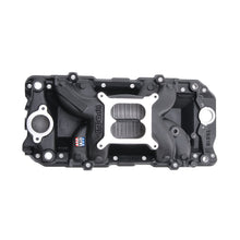 Load image into Gallery viewer, Edelbrock 75613 RPM Air-Gap Big Block Chevy 2-O Black Intake Manifold for Select Chevrolet Bel Air, Chevrolet Biscayne, Chevrolet Blazer, Chevrolet Brookwood, Chevrolet C10, Chevrolet C10 Pickup, Chevrolet C10 Suburban, Chevrolet C20, Chevrolet C20