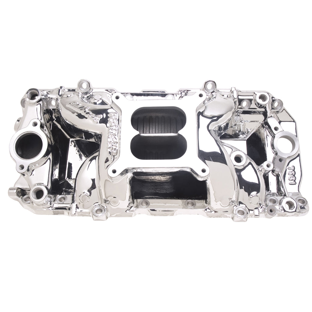 Edelbrock 75614 Engine Intake Manifold for Select Chevrolet Bel Air, Chevrolet Biscayne, Chevrolet Blazer, Chevrolet Brookwood, Chevrolet C10, Chevrolet C10 Pickup, Chevrolet C10 Suburban, Chevrolet C20, Chevrolet C20 Pickup, Chevrolet C20 Suburban,