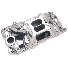 Load image into Gallery viewer, Edelbrock 75614 Engine Intake Manifold for Select Chevrolet Bel Air, Chevrolet Biscayne, Chevrolet Blazer, Chevrolet Brookwood, Chevrolet C10, Chevrolet C10 Pickup, Chevrolet C10 Suburban, Chevrolet C20, Chevrolet C20 Pickup, Chevrolet C20 Suburban,
