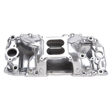 Load image into Gallery viewer, Edelbrock 75621 RPM Air-Gap Big Block Chevy 2-R Polished Intake Manifold for Select Avanti II, Chevrolet Bel Air, Chevrolet Biscayne, Chevrolet Blazer, Chevrolet Brookwood, Chevrolet C10, Chevrolet C10 Pickup, Chevrolet C10 Suburban, Chevrolet C20,