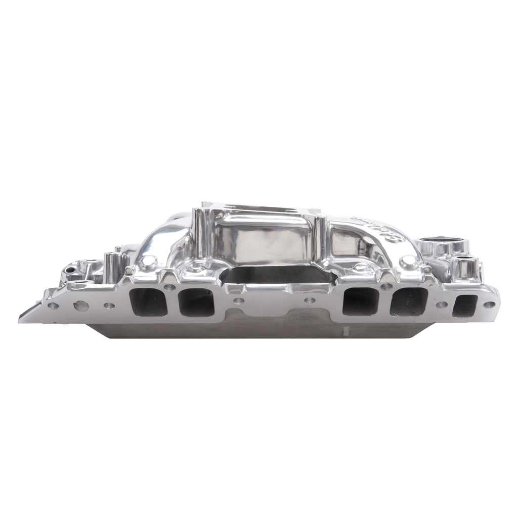 Edelbrock 75621 RPM Air-Gap Big Block Chevy 2-R Polished Intake Manifold for Select Avanti II, Chevrolet Bel Air, Chevrolet Biscayne, Chevrolet Blazer, Chevrolet Brookwood, Chevrolet C10, Chevrolet C10 Pickup, Chevrolet C10 Suburban, Chevrolet C20,