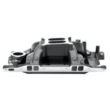 Load image into Gallery viewer, Edelbrock 75763 RPM Air-Gap Small Block Chrysler Black Intake Manifold for Select Bristol 408, Bristol 409, Bristol 410, Chrysler Cordoba, Chrysler LeBaron, Chrysler New Yorker, Chrysler Newport, Chrysler Town &amp; Country, Dodge Aspen, Dodge B100, Dodge