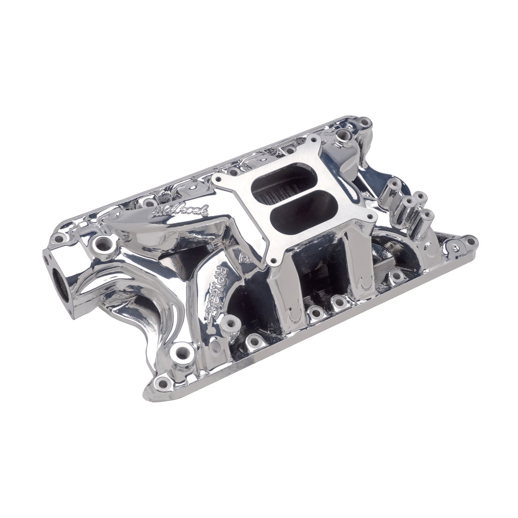 Edelbrock 75814 Engine Intake Manifold for Select Bricklin SV-1, DeTomaso Pantera, Ford Bronco, Ford Country Sedan, Ford Country Squire, Ford Custom, Ford Custom 500, Ford E-100 Econoline, Ford E-100 Econoline Club Wagon, Ford E-150 Econoline, Ford E-150