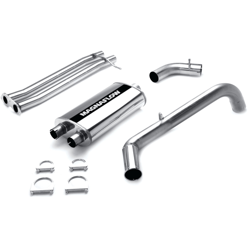 MagnaFlow Exhaust Products 15699 Street Series Polished Cat-Back System for Select Chevrolet C1500 Suburban, Chevrolet C2500 Suburban, Chevrolet K1500 Suburban, Chevrolet K2500 Suburban, GMC C1500 Suburban, GMC C2500 Suburban, GMC K1500 Suburban, GMC