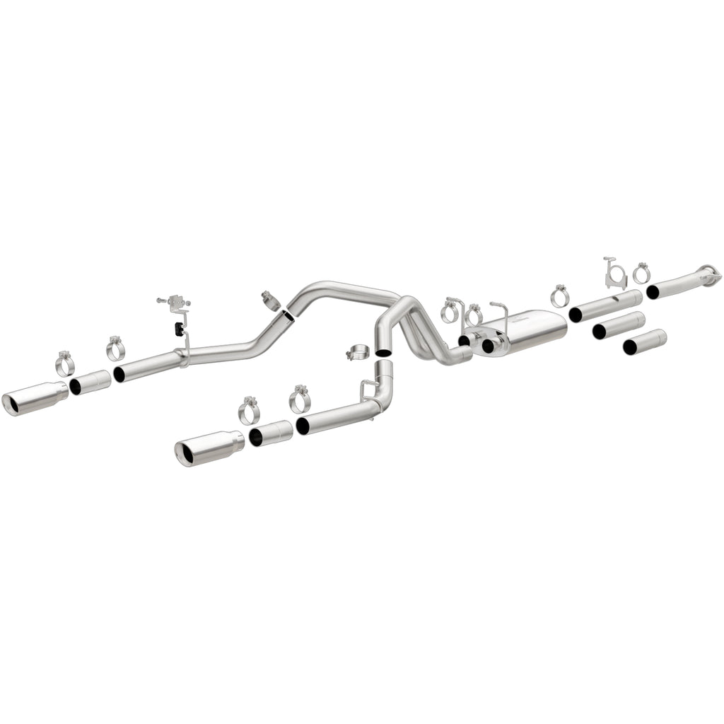 MagnaFlow Exhaust Products 19027 Street Series Polished Cat-Back System for Select Chevrolet Silverado HD, Chevrolet Silverado HD, GMC Sierra HD, GMC Sierra HD