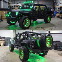 Load image into Gallery viewer, 07C-Wrangler-7In-High-Powered-Led-Headlightsblack-Bezeldynamic-Colorshift