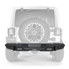 Load image into Gallery viewer, 07C-Wrangler-JkJl-Black-Trailline-Straight-Midwidth-Rear-Winch-Bumper