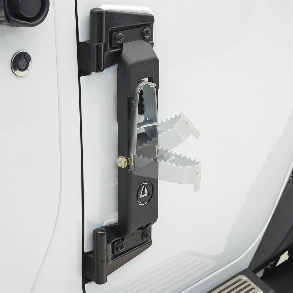 07C-Wrangler;-20C-Gladiator-Atlas-Door-Steps;-Sold-As-Pair;-Black-Powder-Coat-Body