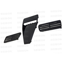 Load image into Gallery viewer, 08-09-Mitsubishi-Evo-X-Carbon-Fiber-Hood-Scoop---Only-Fits-Oem-Hoods-(Not--Hoods)