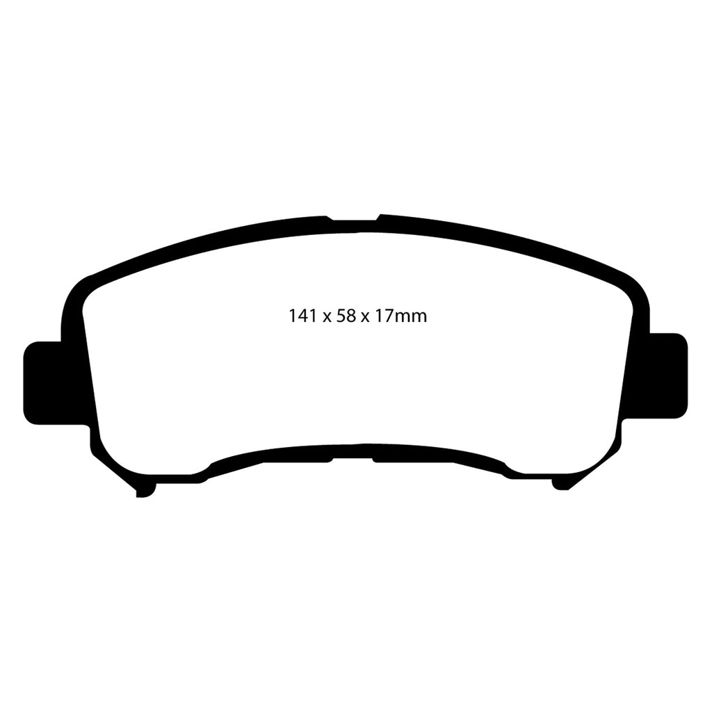 08-09-Nissan-Rogue-2.5-Greenstuff-Front-Brake-Pads