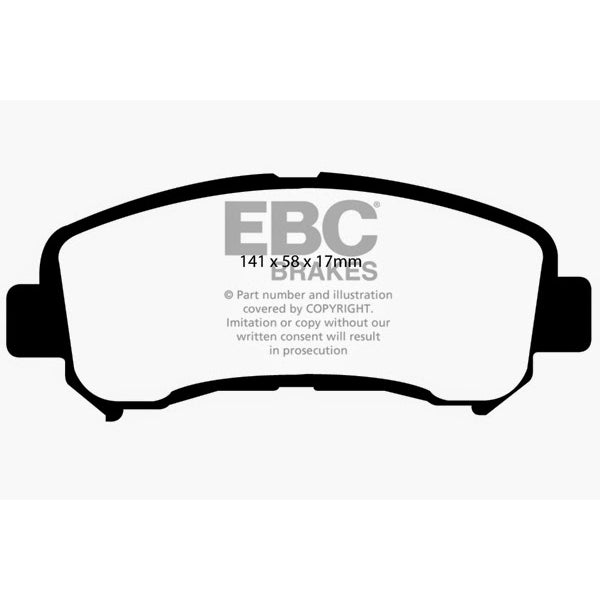 08-09-Nissan-Rogue-2.5-Greenstuff-Front-Brake-Pads