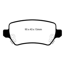 Load image into Gallery viewer, 08-09-Saturn-Astra-1.8-Greenstuff-Rear-Brake-Pads