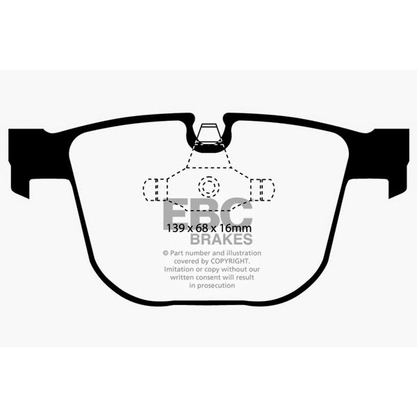 08-10-Bmw-M3-4.0-(E90)-Ultimax2-Rear-Brake-Pads