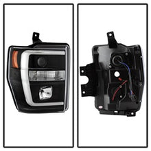 Load image into Gallery viewer, 08-10-Ford-F-250-Projector-Headlights-V2---Light-Bar-Drl-Led---Black-Pro-Yd-Fs08v2-Lb-Bk