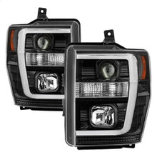 Load image into Gallery viewer, 08-10-Ford-F-250-Projector-Headlights-V2---Light-Bar-Drl-Led---Black-Pro-Yd-Fs08v2-Lb-Bk