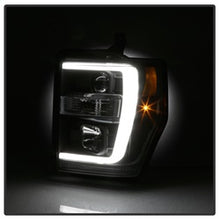 Load image into Gallery viewer, 08-10-Ford-F-250-Projector-Headlights-V2---Light-Bar-Drl-Led---Black-Pro-Yd-Fs08v2-Lb-Bk