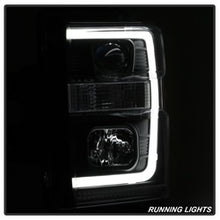 Load image into Gallery viewer, 08-10-Ford-F-250-Projector-Headlights-V2---Light-Bar-Drl-Led---Black-Pro-Yd-Fs08v2-Lb-Bk