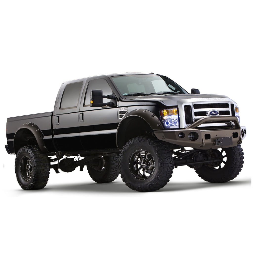 08-10-Ford-F-250-Super-Duty-Cutout-Style-Flares-2Pc---Black