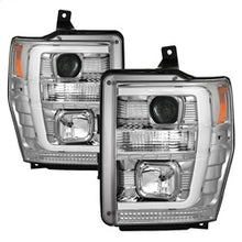 Load image into Gallery viewer, 08-10-Ford-F-250-Super-Duty-V2-Light-Bar-Drl-Projector-Headlights---Chrm-(Pro-Yd-Fs08v2-Lb-C)