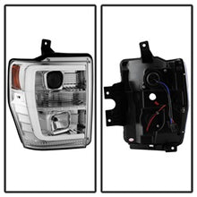 Load image into Gallery viewer, 08-10-Ford-F-250-Super-Duty-V2-Light-Bar-Drl-Projector-Headlights---Chrm-(Pro-Yd-Fs08v2-Lb-C)