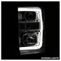 08-10-Ford-F-250-Super-Duty-V2-Light-Bar-Drl-Projector-Headlights---Chrm-(Pro-Yd-Fs08v2-Lb-C)