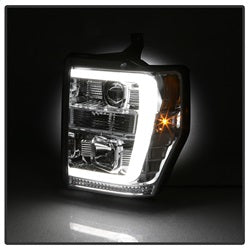 08-10-Ford-F-250-Super-Duty-V2-Light-Bar-Drl-Projector-Headlights---Chrm-(Pro-Yd-Fs08v2-Lb-C)