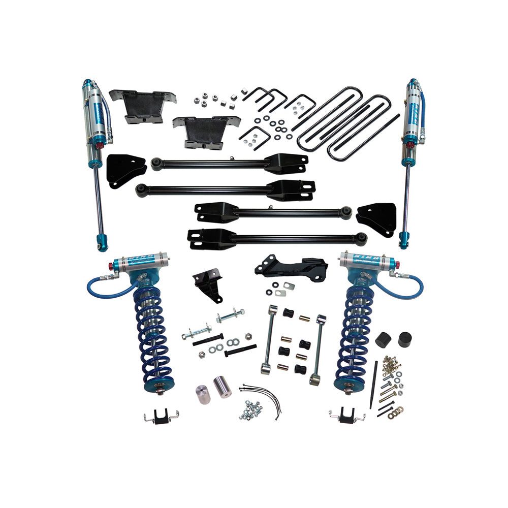 08-10-Ford-F-250-Superduty-4Wd-4In-Lift-Kit-W-4-Link-Conv--King-Coilovers--Rear-Shocks