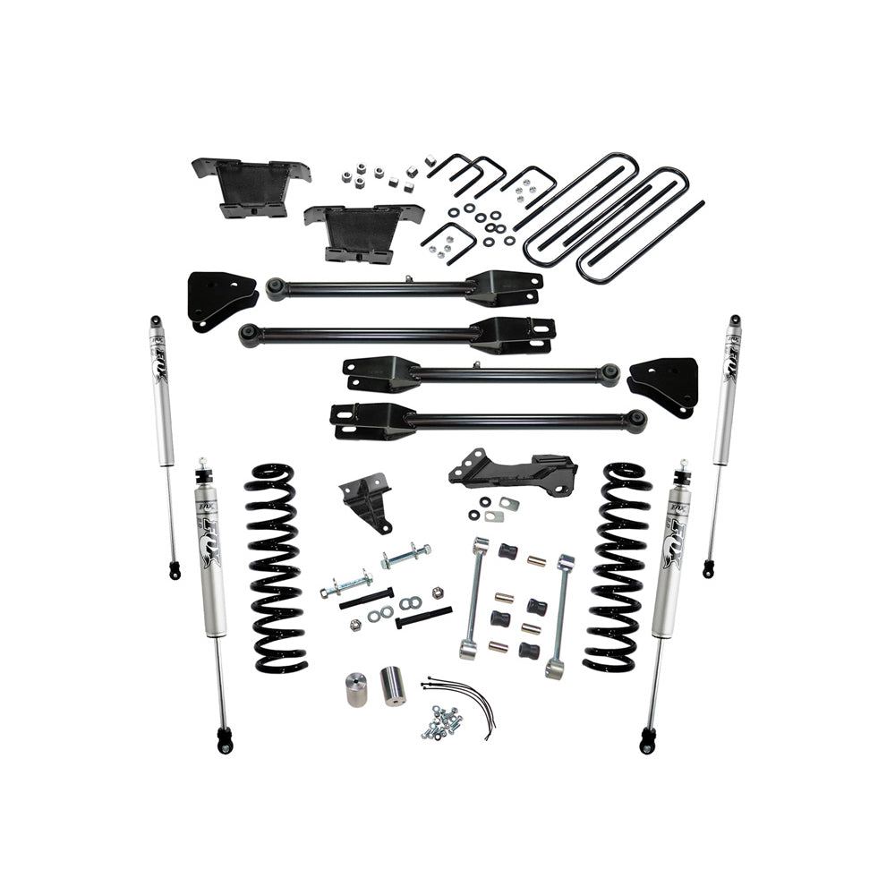 08-10-Ford-F-250-Superduty-4Wd-Diesel-4In-Lift-Kit-W-A-4-Link-ConversionFox-2.0-Shocks