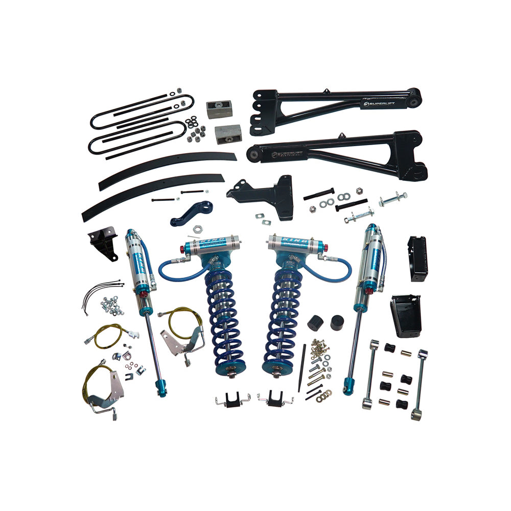 08-10-Ford-F-250F-350-Sd-4Wd-6In-Lift-Kit-WRepl-Radius-Arms--King-Coilovers-Rear-Shocks