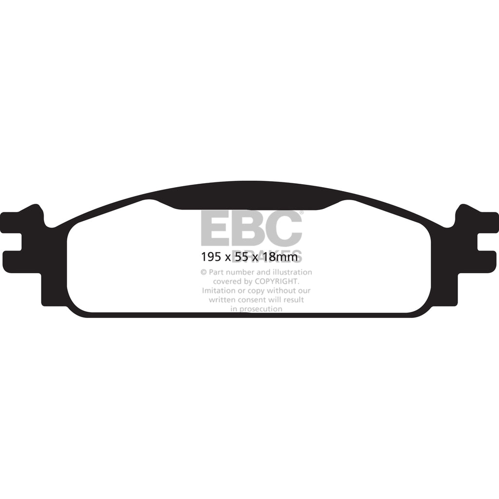 08-10-Ford-Flex-3.5-Greenstuff-Front-Brake-Pads