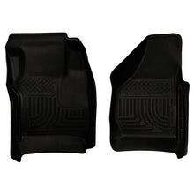 Load image into Gallery viewer, 08-10-Ford-Superduty-RegularSuperCrew-Cab-Weatherbeater-Black-Floor-Liners