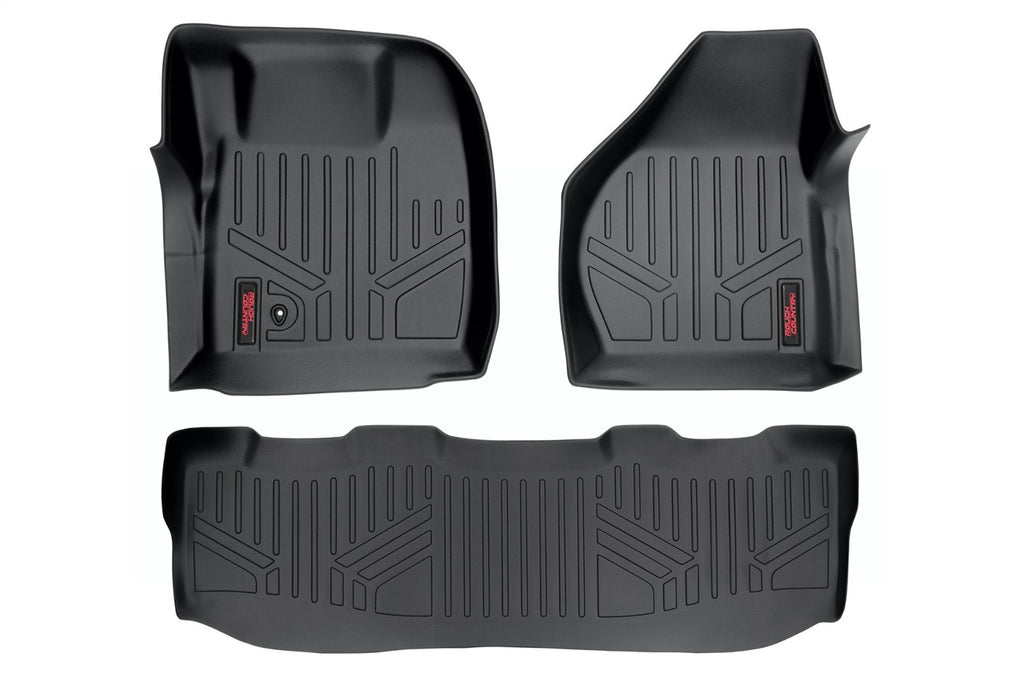 Rough Country M-52102 Heavy Duty Floor Mats for Select Ford F-250 Super Duty, Ford F-350 Super Duty