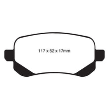 Load image into Gallery viewer, 08-11-Chrysler-Town--Country-3.3-Yellowstuff-Rear-Brake-Pads