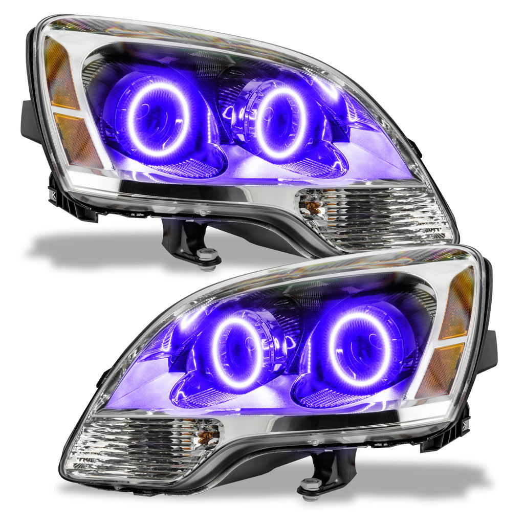 08-12-Gmc-Acadia-Non-Hid-Pre-Assembled-Led-Halo-Headlights---(2Nd-Design)--UvPurple