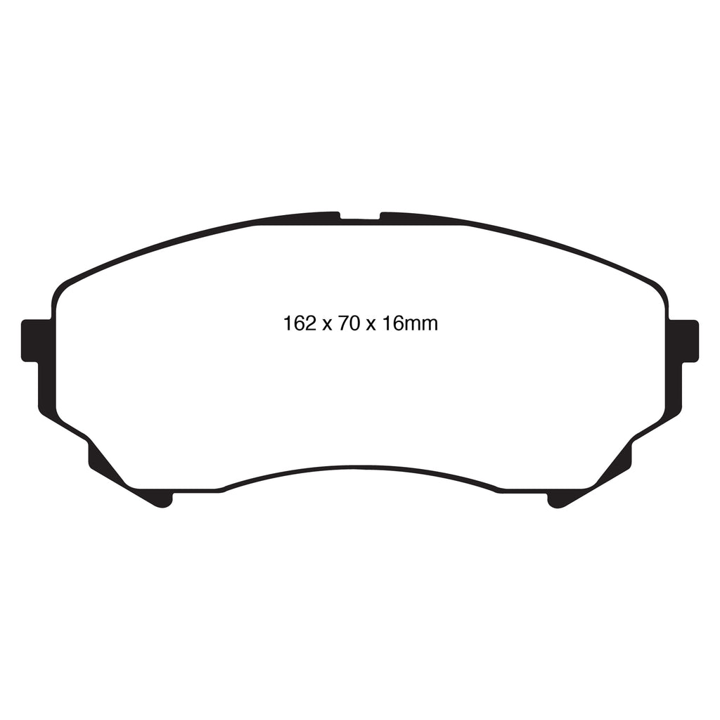 08-13-Cadillac-Cts-3.6-(315Mm-Rear-Rotors)-Greenstuff-Front-Brake-Pads