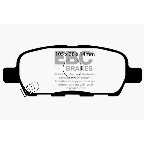 08-13-Infiniti-Ex35-3.5-Greenstuff-Rear-Brake-Pads