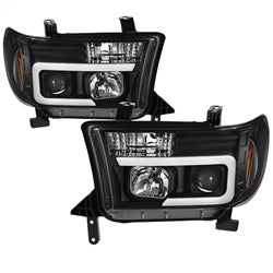 08-13-Toyota-Sequoia-Projector-Headlights---Light-Bar-Drl---Black-Pro-Yd-Ttu07v2-Lb-Bk