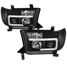 Load image into Gallery viewer, 08-13-Toyota-Sequoia-Projector-Headlights---Light-Bar-Drl---Black-Pro-Yd-Ttu07v2-Lb-Bk