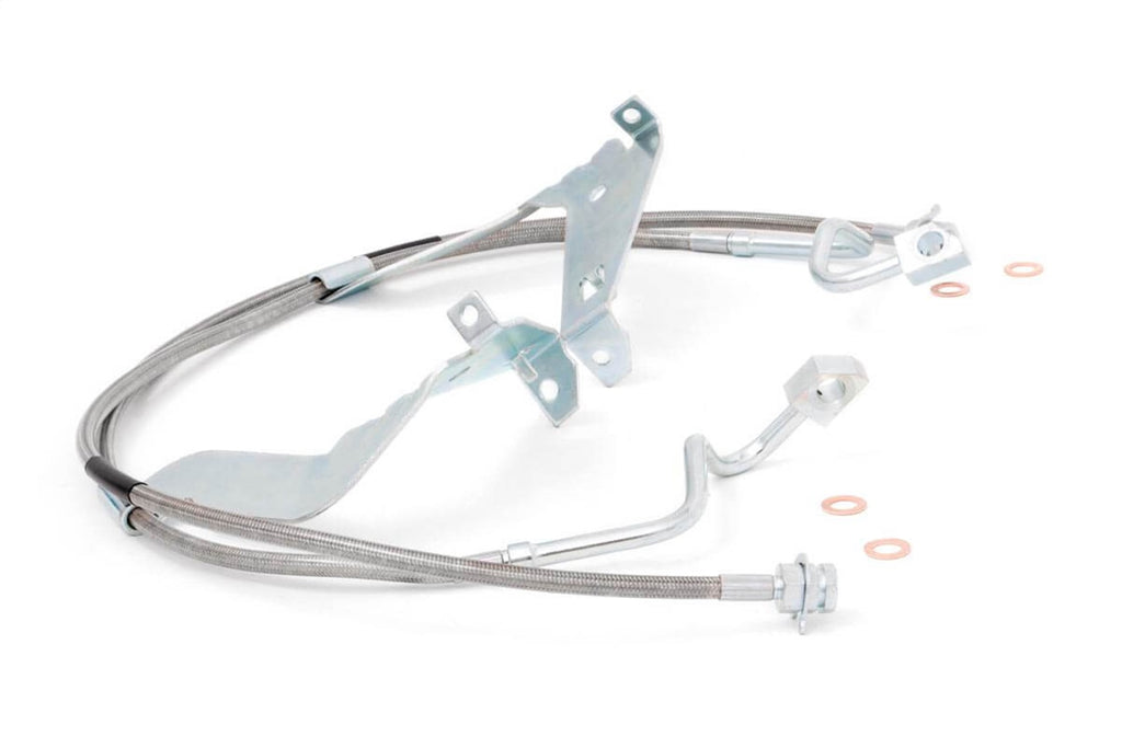 Rough Country 89710 Stainless Steel Brake Lines for Select Ford F-250 Super Duty, Ford F-350 Super Duty