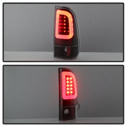 08-16-Ford-Super-Duty-F-250-V3-Light-Bar-Led-Tail-Lights---Black-(Alt-Yd-Fs07v3-Lbled-Bk)