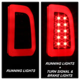 SPYDER 5084729 Light Bar LED Tail Lights - Version 3 - Black Smoke