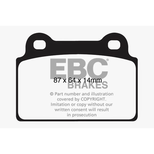 08-16-Mitsubishi-Lancer-Evo-10-2.0-Turbo-(1-Piece-Rotor)-Redstuff-Rear-Brake-Pads