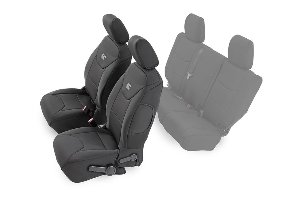 Rough Country 91004F Seat Cover Set for Select Jeep Wrangler, Jeep Wrangler JK