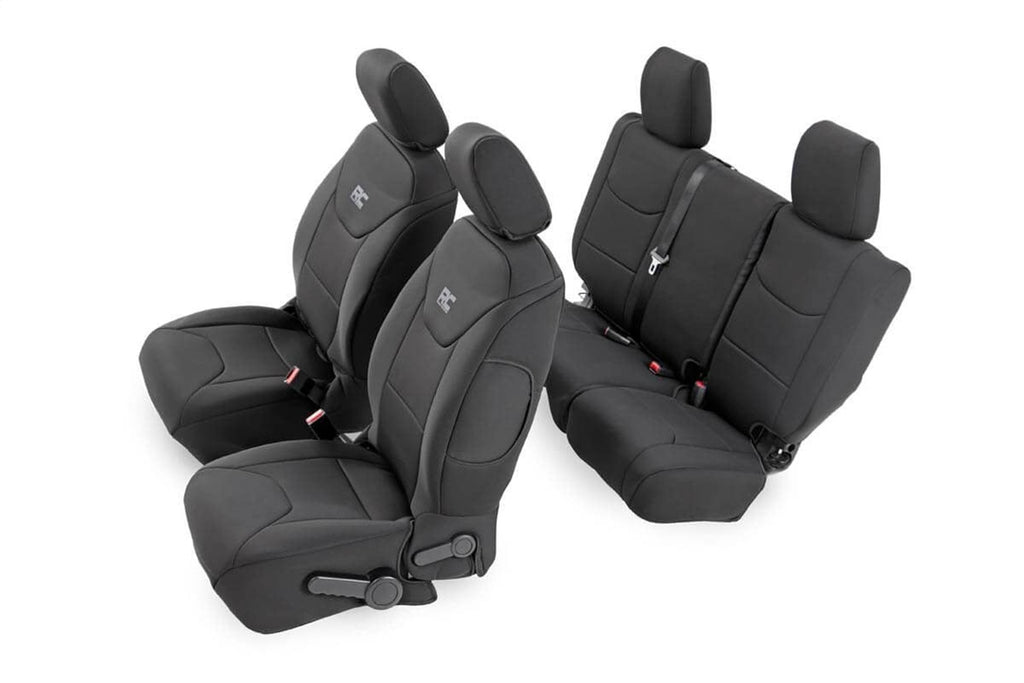 Rough Country 91002A Seat Cover Set for Select Jeep Wrangler