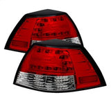SPYDER 5008602 LED Tail Lights - Red Clear