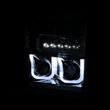 Load image into Gallery viewer, 0810-F250350450-Headlight-Projector-WUbar-Black-Clear-DriverPassenger